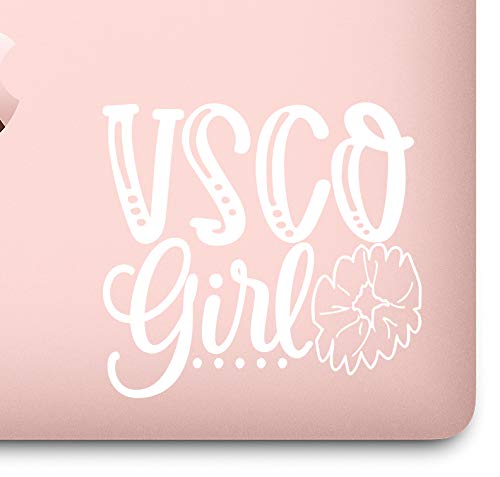 VSCO Girl Scrunchie Decal Sticker for Walls, car, Computer Skin and Locker. for Girls who Like scrunchies, Water Bottles, Turtles, Metal Straws, Tea and sksksk 5.2" x 4.8"