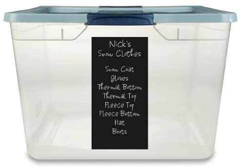 Chalk Labels - 9 Extra Large Rectangle Shape 5" x 2.5" Labels are Dishwasher Safe - Wipe Clean and Reused, for Organizing, Decorating, Crafts, Personalized Hostess Gifts, Wedding Party Favors