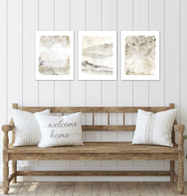 Load image into Gallery viewer, Watercolor Art Marble Design Wall Art Prints Set - Ideal Gift For Family Room Kitchen Play Room Wall Décor Birthday Wedding Anniversary | Set of 3 - Unframed- 8x10 Photos