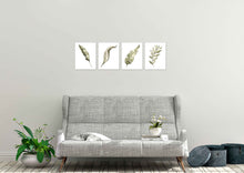 Load image into Gallery viewer, Botanical Plant Green Leaf Foliage Wall Art Prints Set - Ideal Gift For Family Room Kitchen Play Room Wall Décor Birthday Wedding Anniversary | Set of 4 - Unframed- 8x10 Photos