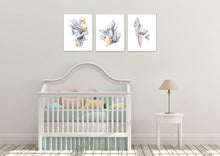 Load image into Gallery viewer, Watercolor Fish and Ocean Flora Set Wall Art Prints Set - Home Decor For Kids, Child, Children, Baby or Toddlers Room - Gift for Newborn Baby Shower | Set of 3 - Unframed- 8x10 Photos