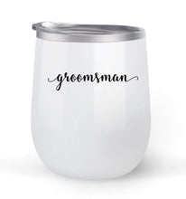 Load image into Gallery viewer, Groomsman - Wedding Gift - Choose your cup color &amp; create a personalized tumbler for Wine Water Coffee &amp; more! Premier Maars Brand 12oz insulated cup keeps drinks cold or hot Perfect gift