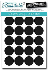 Wrapables Set of 32 Chalkboard Label Stickers With White Chalk Pen- 2 x  1.25, 32 Pieces - Fred Meyer