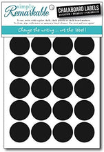 Load image into Gallery viewer, Reusable Chalk Labels - 60 Circle Shape 1.25&quot; Adhesive Chalkboard Stickers, Light Material with Removable Adhesive