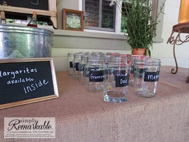 Chalkboard Stickers - 30 Medium Fancy Rectangle Chalk Labels Ð Removable, Rewriteable, Simply Remarkable! Organize, Personalize and Entertain with style and simplicity! Light, long lasting Material - Made in the USA.