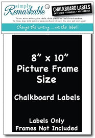 Picture Frame Size Chalkboard Labels Chalk Stickers (4, 8