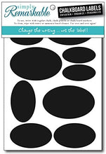 Load image into Gallery viewer, Reusable Chalk Labels - 20 Ovals in 3 SizesChalkboard Stickers Wipe Clean and Reuse Organizing, Decorating, Crafts, Personalized Hostess Gifts, Wedding and Party Favors