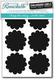 Reusable Chalk Labels - 12 Flower Shape 2.5
