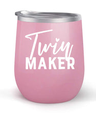 Load image into Gallery viewer, Twin Maker - Choose your cup color &amp; create a personalized tumbler for Wine Water Coffee &amp; more! Premier Maars Brand 12oz insulated cup keeps drinks cold or hot Perfect gift