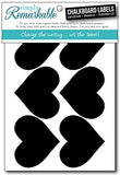 Reusable Chalk Labels - 18 Heart Shape 3
