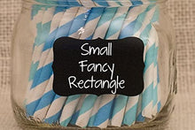 Load image into Gallery viewer, Reusable Chalk Labels - 32 Small Fancy Rectangle 2&quot; x 1.25&quot; Dishwasher Safe - Wipe Clean and Reused, Organizing, Decorating, Crafts, Personalized Hostess Gifts, Wedding Party Favors