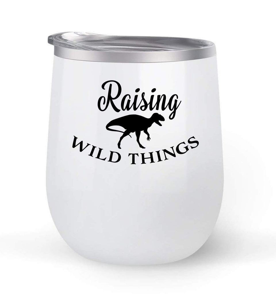 Raising Wild Things - Choose your cup color & create a personalized tumbler for Wine Water Coffee & more! Premier Maars Brand 12oz insulated cup keeps drinks cold or hot Perfect gift