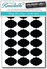 Load image into Gallery viewer, Chalkboard Labels - 36 Small Fancy Ovals - Chalk Labels Ð Removable, Rewriteable, Simply Remarkable! Organize, Personalize and Entertain with style and simplicity! Classic, long lasting Material - Made in the USA.