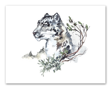 Load image into Gallery viewer, Wolf Rabbit Fox Tiger In Snow Forest Animal Nursery Wall Art Prints Set - Home Decor For Kids, Child, Children, Baby or Toddlers Room - Gift for Newborn Baby Shower | Set of 4 - Unframed- 8x10 Photos