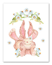 Load image into Gallery viewer, Bunny Nursery Wall Art Prints Set - Home Decor For Kids, Child, Children, Baby or Toddlers Room - Gift for Newborn Baby Shower | Set of 4 - Unframed- 8x10 Photos