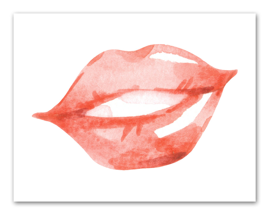 Lips lipstick Diamond Cosmetic Beauty Wall Art Prints Set - Ideal Gift For Family Room Kitchen Play Room Wall Décor Birthday Wedding Anniversary | Set of 4 - Unframed- 8x10 Photos