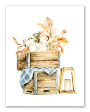 Load image into Gallery viewer, Farmhouse Flower &amp; fruit Basket Wall Art Prints Set - Ideal Gift For Family Room Kitchen Play Room Wall Décor Birthday Wedding Anniversary | Set of 4 - Unframed- 8x10 Photos