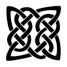 Vinyl Decal Sticker for Computer Wall Car Mac MacBook and More Celtic Knot - Size 4.2 x 4.2 inches