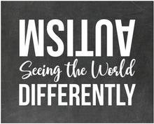 Load image into Gallery viewer, Autism Seeing The World Differently - Autism Poster Print Autistic Spectrum Motivational Decor Autism Awareness (8x10, Differently)