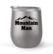 Load image into Gallery viewer, Mountain Man - Choose your cup color &amp; create a personalized tumbler for Wine Water Coffee &amp; more! Premier Maars Brand 12oz insulated cup keeps drinks cold or hot Perfect gift