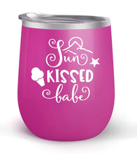 Load image into Gallery viewer, Sun Kissed Babe - Choose your cup color &amp; create a personalized tumbler for Wine Water Coffee &amp; more! Premier Maars Brand 12oz insulated cup keeps drinks cold or hot Perfect gift