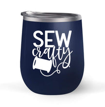 Load image into Gallery viewer, Sew Crafty - Choose your cup color &amp; create a personalized tumbler for Wine Water Coffee &amp; more! Premier Maars Brand 12oz insulated cup keeps drinks cold or hot Perfect gift