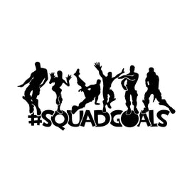Simply Remarkable Squad Goals Gaming Decal Sticker for Wall, Laptop, car and More in 3 Sizes