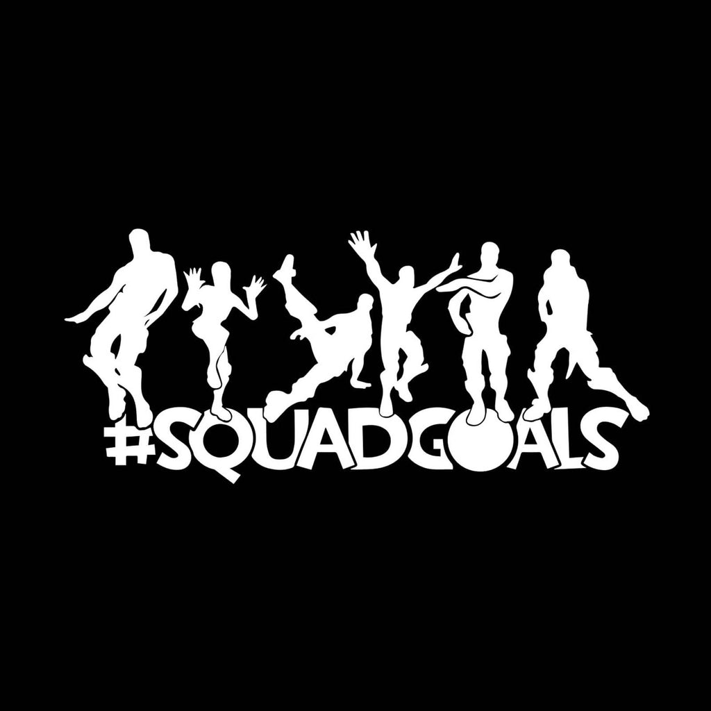 Simply Remarkable Squad Goals Gaming Decal Sticker for Wall, Laptop, car and More in 3 Sizes