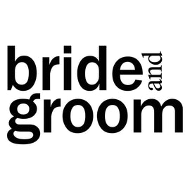 Vinyl Decal Sticker for Computer Wall Car Mac MacBook and More - Bride and Groom 5.2 x 2.9 inches