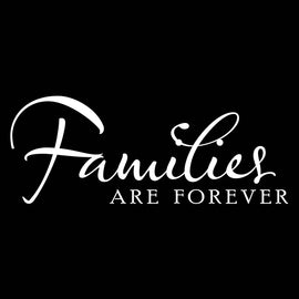 Vinyl Decal Sticker for Computer Wall Car Mac MacBook and More - Families are Forever - 8 x 3 inches