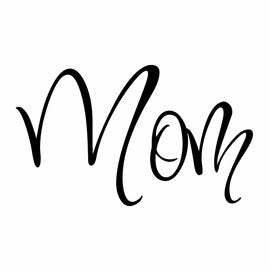 Vinyl Decal Sticker for Computer Wall Car Mac MacBook and More - Mom - 5.2 x 3 inches