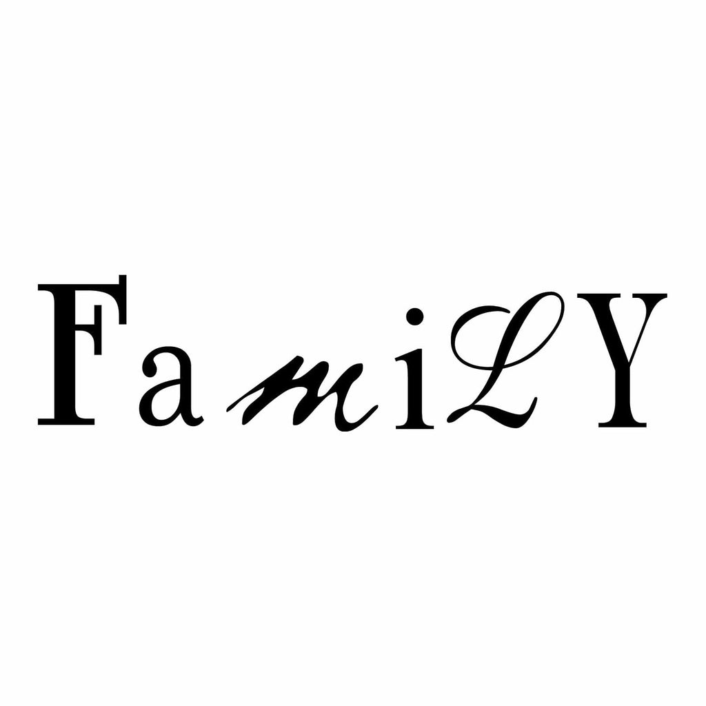 Vinyl Decal Sticker for Computer Wall Car Mac MacBook and More - Family - 8 x 2 inches