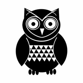 Vinyl Decal Sticker for Computer Wall Car Mac Macbook and More - Cute Owl