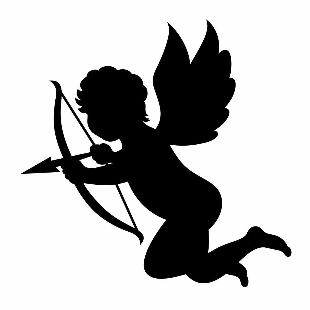 Vinyl Decal Sticker for Computer Wall Car Mac MacBook and More - Cupid Decal - Valentines, Love, Wedding