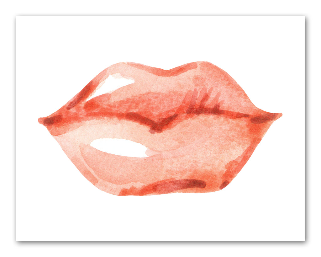 Lips lipstick Diamond Cosmetic Beauty Wall Art Prints Set - Ideal Gift For Family Room Kitchen Play Room Wall Décor Birthday Wedding Anniversary | Set of 4 - Unframed- 8x10 Photos