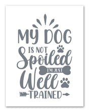 Load image into Gallery viewer, Gray Funny Dog Quotes Wall Art Prints Set - Ideal Gift For Family Room Kitchen Play Room Wall Décor Birthday Wedding Anniversary | Set of 4 - Unframed- 8x10 Photos