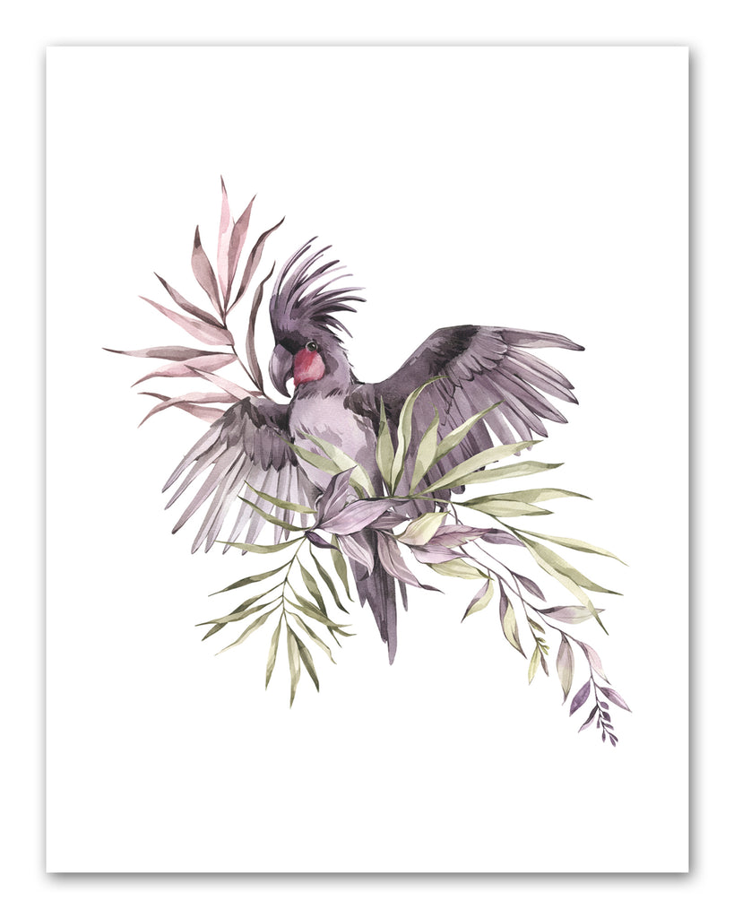 Humming Bird Sparrow Parrots & Foliage Nursery Wall Art Prints Set - Home Decor For Kids, Child, Children, Baby or Toddlers Room - Gift for Newborn Baby Shower | Set of 4 - Unframed- 8x10 Photos