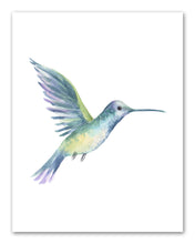 Load image into Gallery viewer, Beautiful Nursery Humming Birds Wall Art Prints Set - Home Decor For Kids, Child, Children, Baby or Toddlers Room - Gift for Newborn Baby Shower | Set of 4 - Unframed- 8x10 Photos