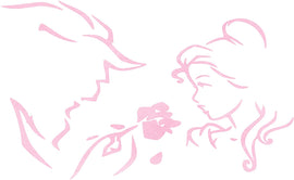 Set of 3 Pink Watercolor Prints Inspired by Beauty and The Beast - Made in USA - Disney Inspired - Home Art Print -Frame not Included (8x10, Pink Set 1)