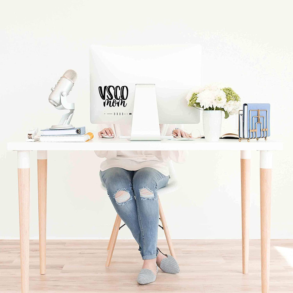 VSCO Mom Decal Sticker for Walls Car Computer Laptop Skin. for Moms who Have Girls who Like scrunchies, Water Bottles, Turtles, Metal Straws, Tea and sksksk 5.2" x 3.75"