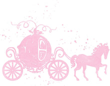 Load image into Gallery viewer, Cinderella&#39;s Carriage and Disney Inspired - Pink Watercolor Poster Print Photo Quality - Made in USA - Frame not Included (8x10, Carriage - Pink)