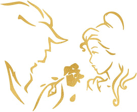 Set of 3 Gold Print Inspired by Beauty and The Beast - Made in USA - Disney Inspired - Home Art Print -Frame not Included (8x10, Gold Set 1)