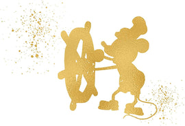 Inspired by Mickey and Minnie Mouse Love and Friendship - Poster Print Photo Quality - Made in USA - Disney Inspired - Home Art Print -Frame not Included (8x10, MBoat)