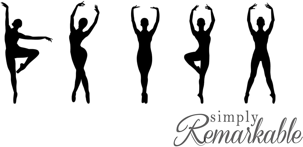 Vinyl Decal Sticker for Computer Wall Car Mac Macbook and More - Ballet Dancers