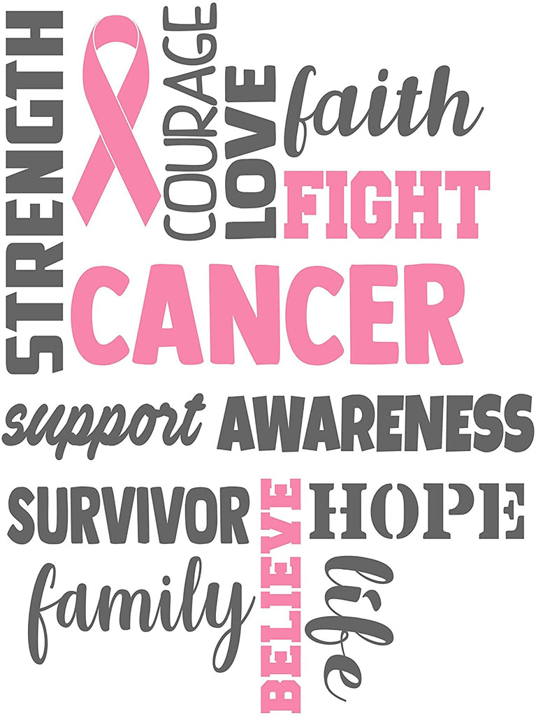 Breast Cancer Awareness - Set of 3 Wall Art Prints - Unframed - 8"x10" Poster Prints for Survivors, Families, Heroes, Angels, (Pink - Breast Cancer)