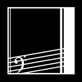 Vinyl Decal Sticker for Computer Wall Car Mac Macbook and More - Music Treble Clef Decal Frame