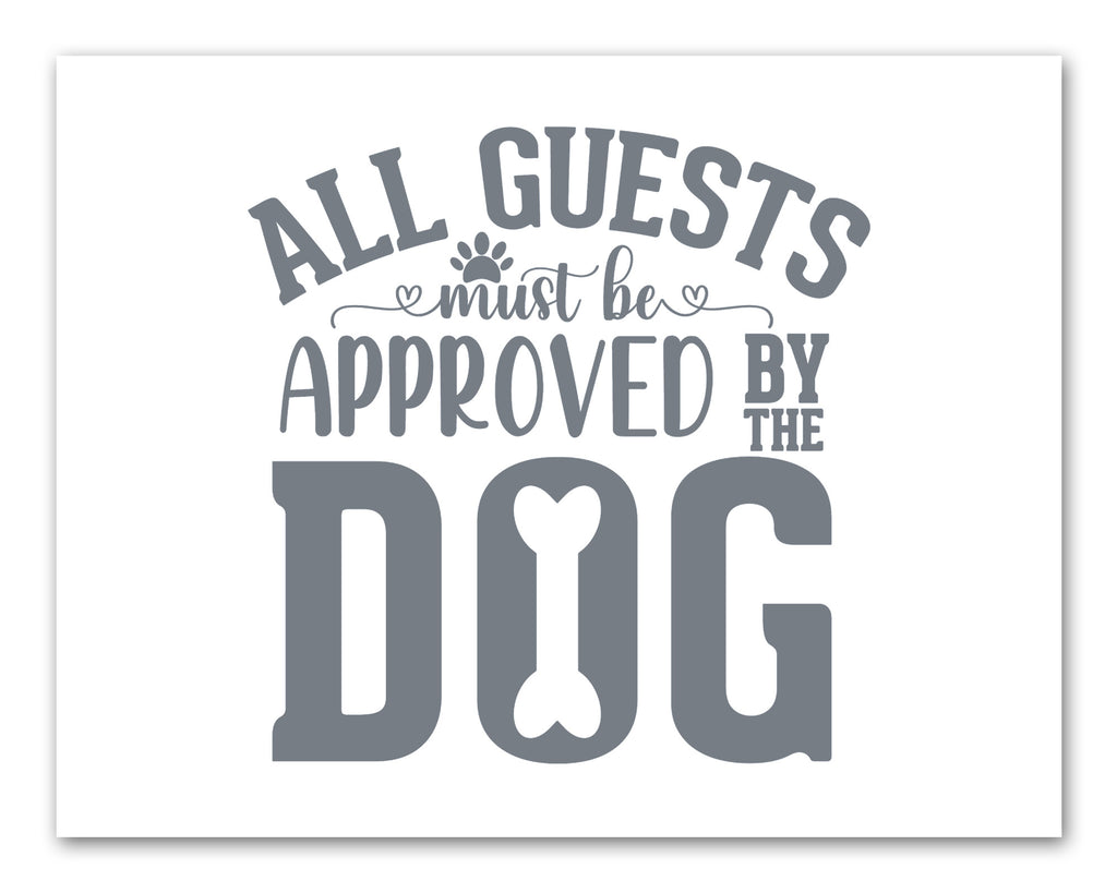 Gray Funny Dog Puppy Quotes Wall Art Prints Set - Ideal Gift For Family Room Kitchen Play Room Wall Décor Birthday Wedding Anniversary | Set of 4 - Unframed- 8x10 Photos