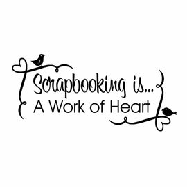 Vinyl Decal Sticker for Computer Wall Car Mac Macbook and More - Scrapbooking isÉA Work of Heart