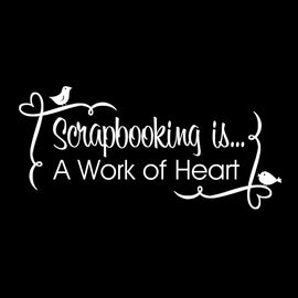 Vinyl Decal Sticker for Computer Wall Car Mac Macbook and More - Scrapbooking isÉA Work of Heart