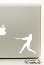 Load image into Gallery viewer, Vinyl Decal Sticker for Computer Wall Car Mac MacBook and More Sports Sticker Baseball Player Decal Size 5.2 x 5.75 inches